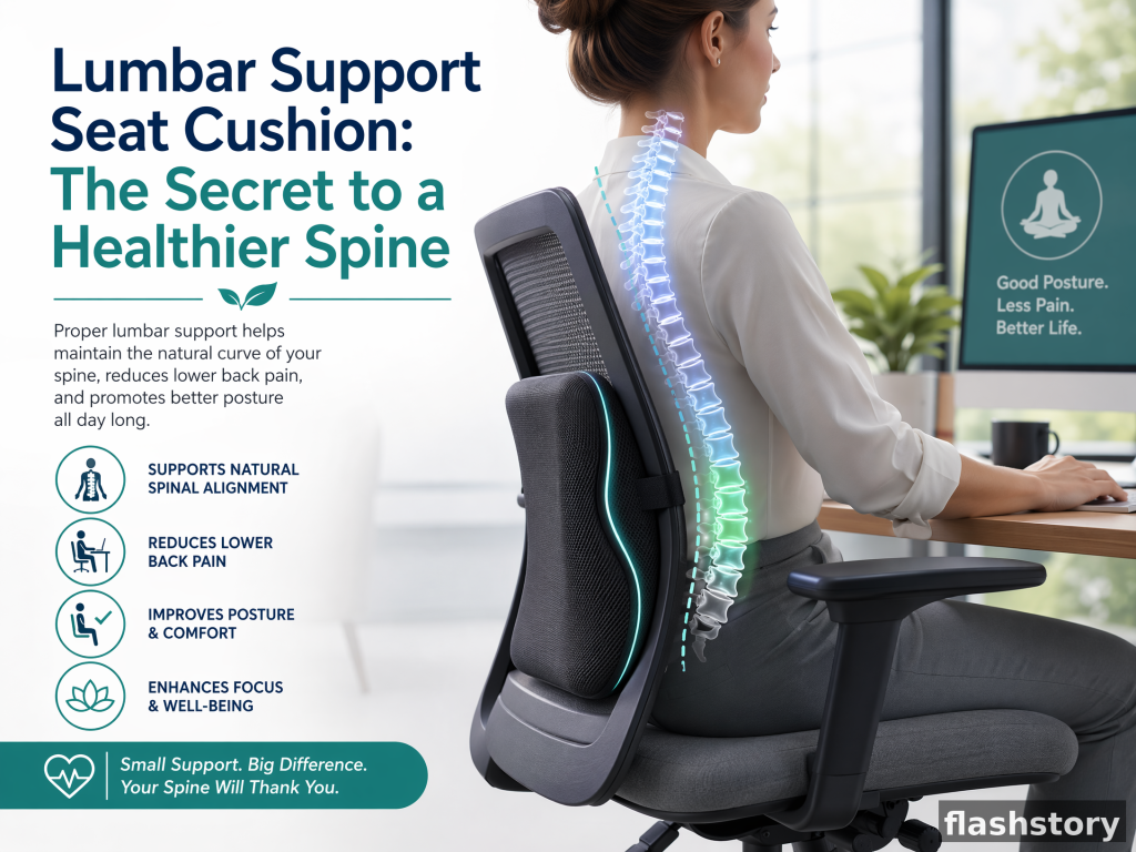 lumbar support seat cushion