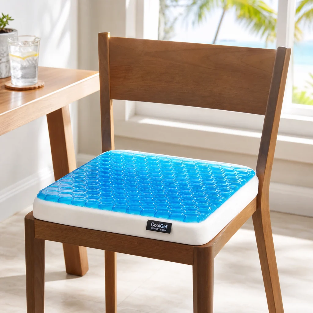 CoolGel Memory Foam Chair Pad